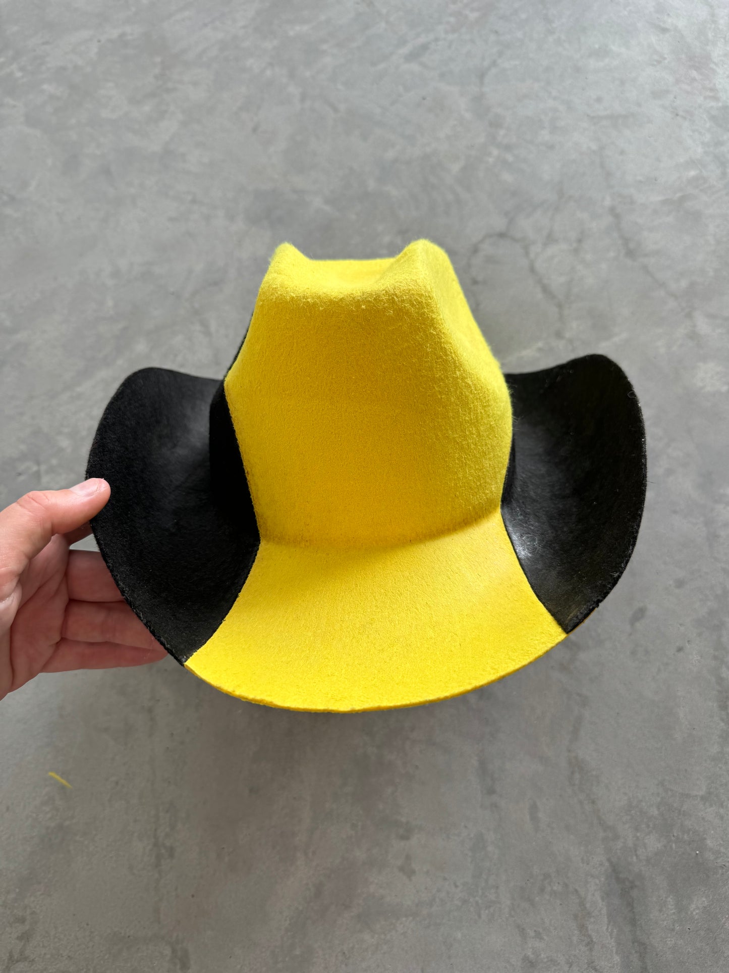 Black and Yellow Cowboy Hat