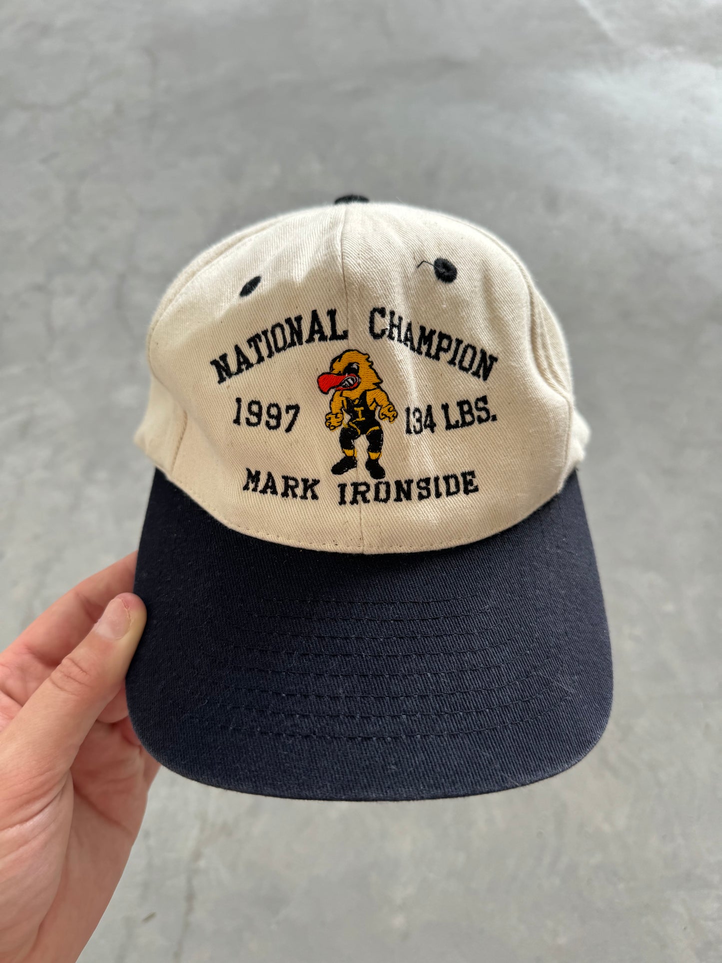 Vintage 1997 Iowa Wrestling Hat